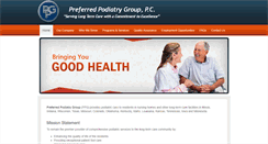 Desktop Screenshot of preferredpodiatry.com