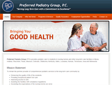 Tablet Screenshot of preferredpodiatry.com
